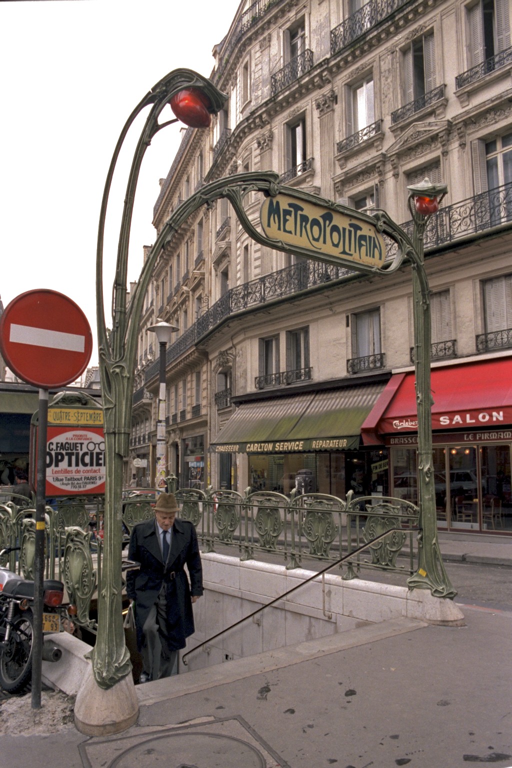 Art Noveau Metro sign, Paris