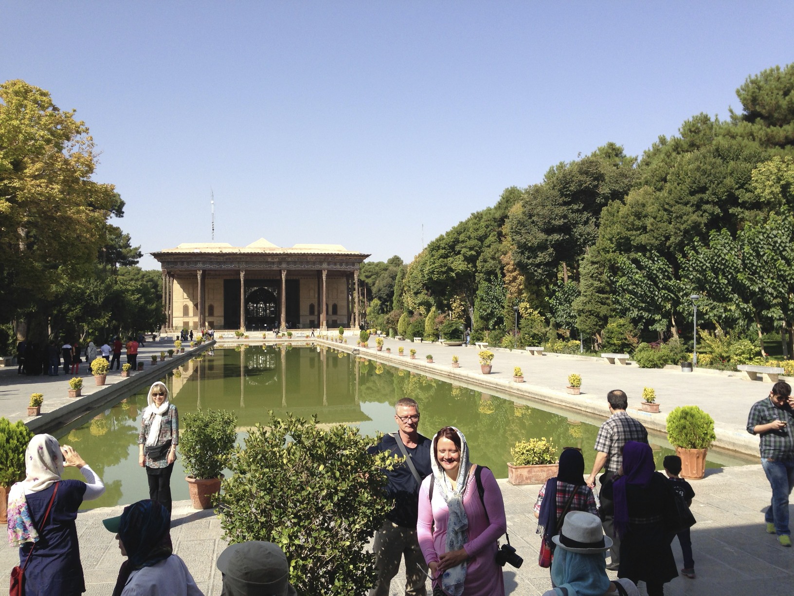 Kakh-e Chehel Sotun garður 2, Esfahan